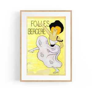 French Folies Vintage Advert Decor Wall Art - The Affordable Art Company
