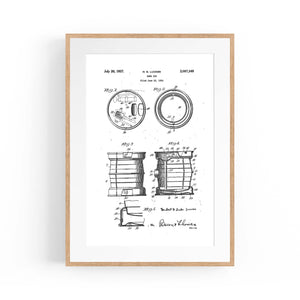 Vintage Beer Keg Patent Man Cave Gift Wall Art #2 - The Affordable Art Company