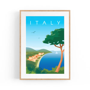 Retro Italy European Travel Vintage Wall Art - The Affordable Art Company