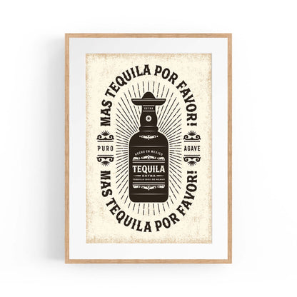 Tequila Vintage Advert Bar Pub Hotel Wall Art - The Affordable Art Company