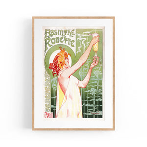 French Absinthe Vintage Advert Bar Cafe Wall Art - The Affordable Art Company