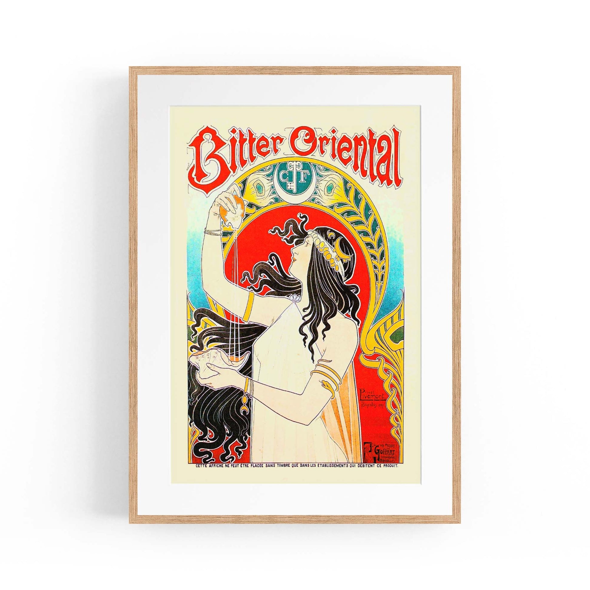 Vintage Bitter Cafe Advert Wall Art - The Affordable Art Company