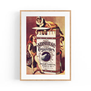 Admiral Cigarette Vintage Man Cave Advert Wall Art - The Affordable Art Company