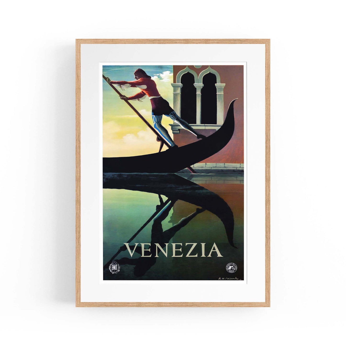 Venice Italy Vintage Travel Advert Wall Art - The Affordable Art Company