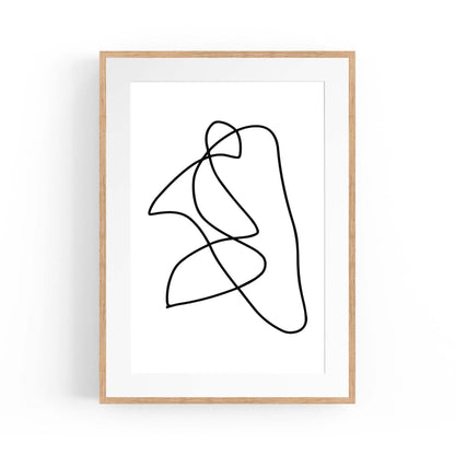 Minimal Abstract Modern Line Artwork Wall Art #6 - The Affordable Art Company