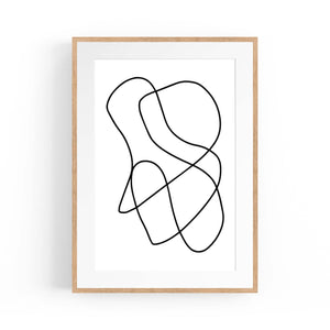 Minimal Abstract Modern Line Artwork Wall Art #5 - The Affordable Art Company