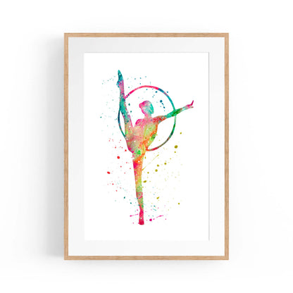 Gymnast Dance Girls Bedroom Gymnastics Wall Art #2 - The Affordable Art Company