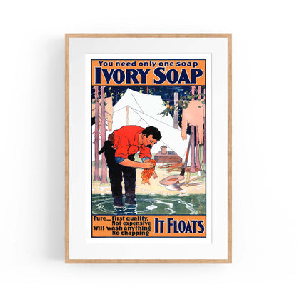 Ivory Soap Vintage Advert Laundry Room Wall Art - The Affordable Art Company