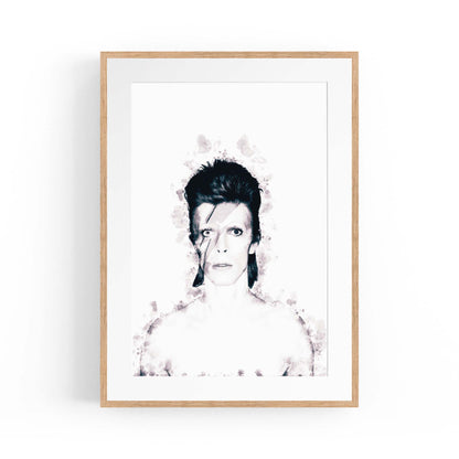 David Bowie Ink Painting Ziggy Stardust Wall Art - The Affordable Art Company