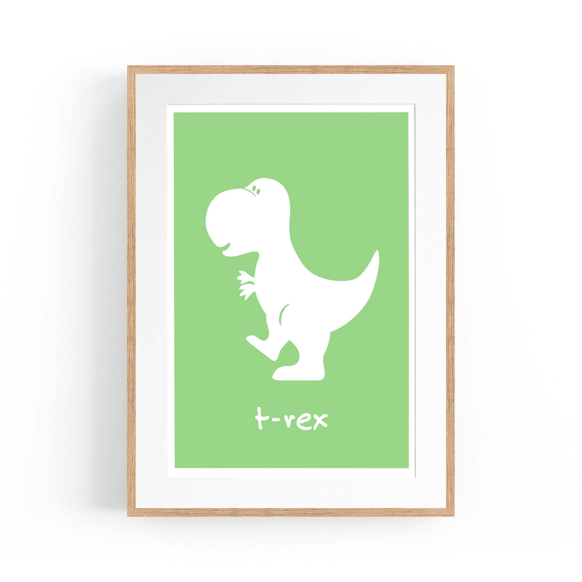 T-Rex Dinosaur Boys Bedroom Nursery Wall Art - The Affordable Art Company