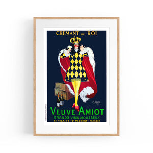Cremant du Roi Veuve Amiot Vintage Drinks Advert Wall Art - The Affordable Art Company