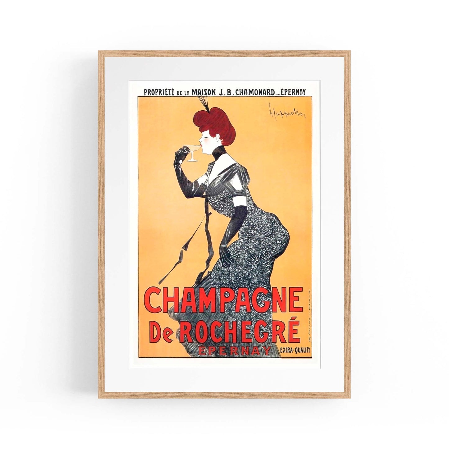 French Champagne Vintage Advert Wall Art - The Affordable Art Company