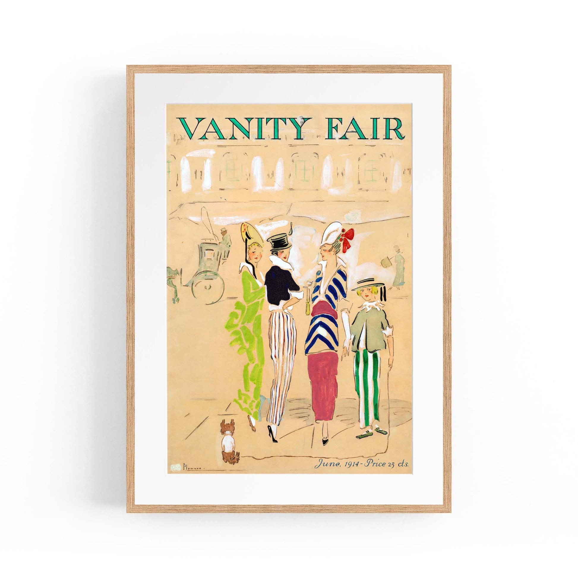 Vintage Vanity Fair Fashion Wall Art - The Affordable Art Company