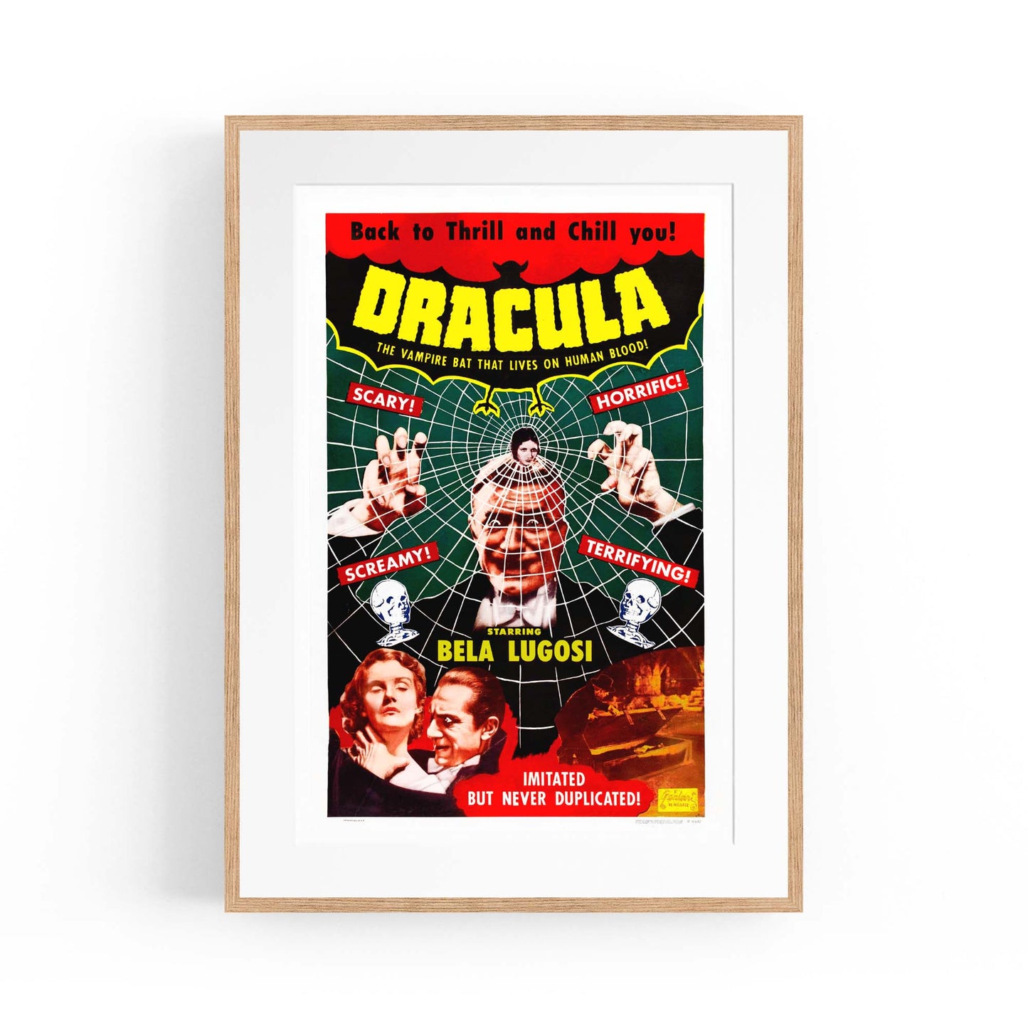 Dracula Movie Vintage Advert Hollywood Wall Art - The Affordable Art Company