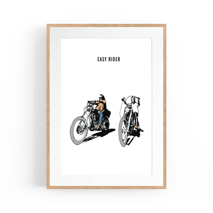 Easy Rider Motorcycle Garage Man Cave Wall Art - The Affordable Art Company