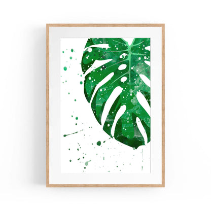 Palm Leaf Tropical Green Minimal Wall Art #5 - The Affordable Art Company
