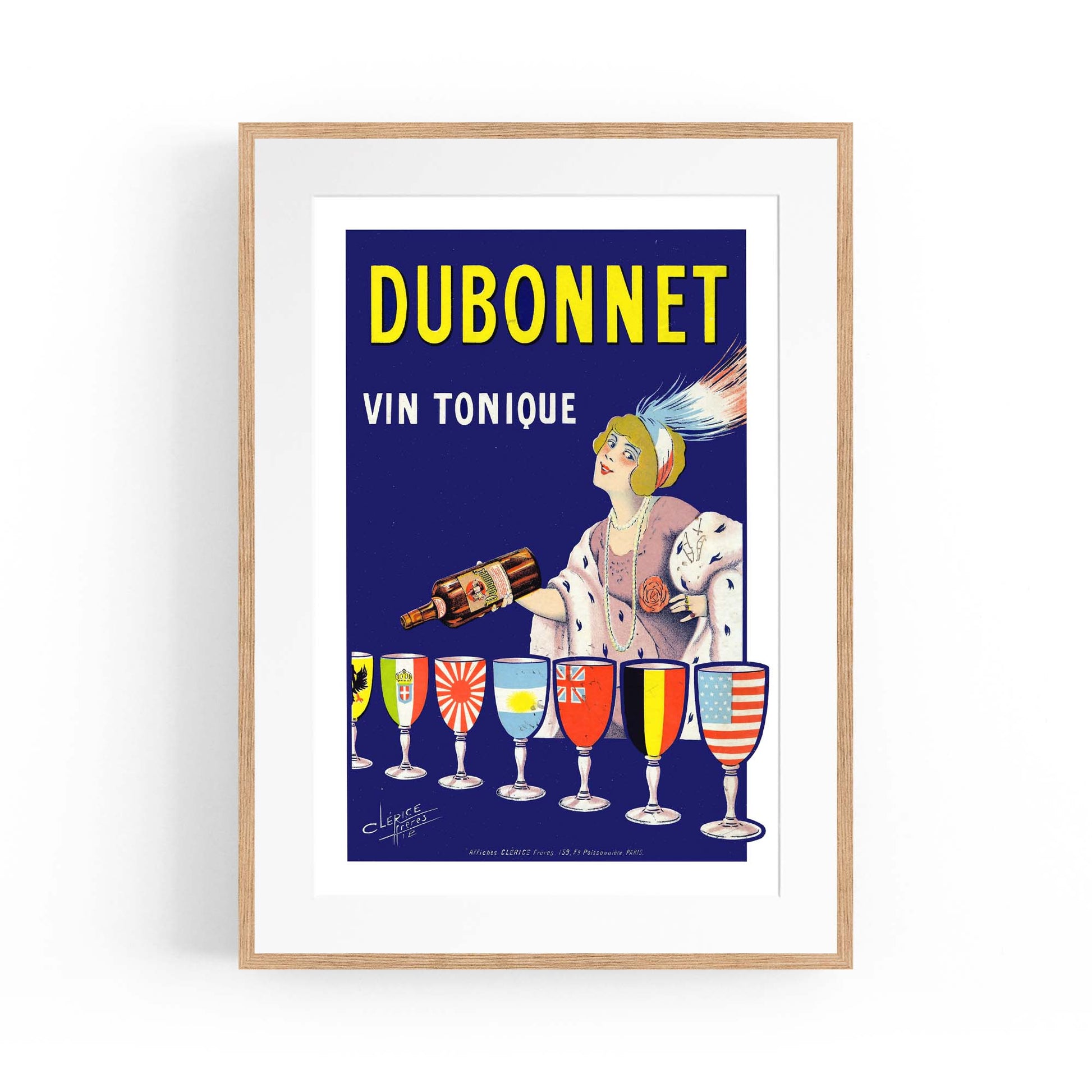 Dubonnet Aperitif Vintage Drinks Advert Wall Art - The Affordable Art Company