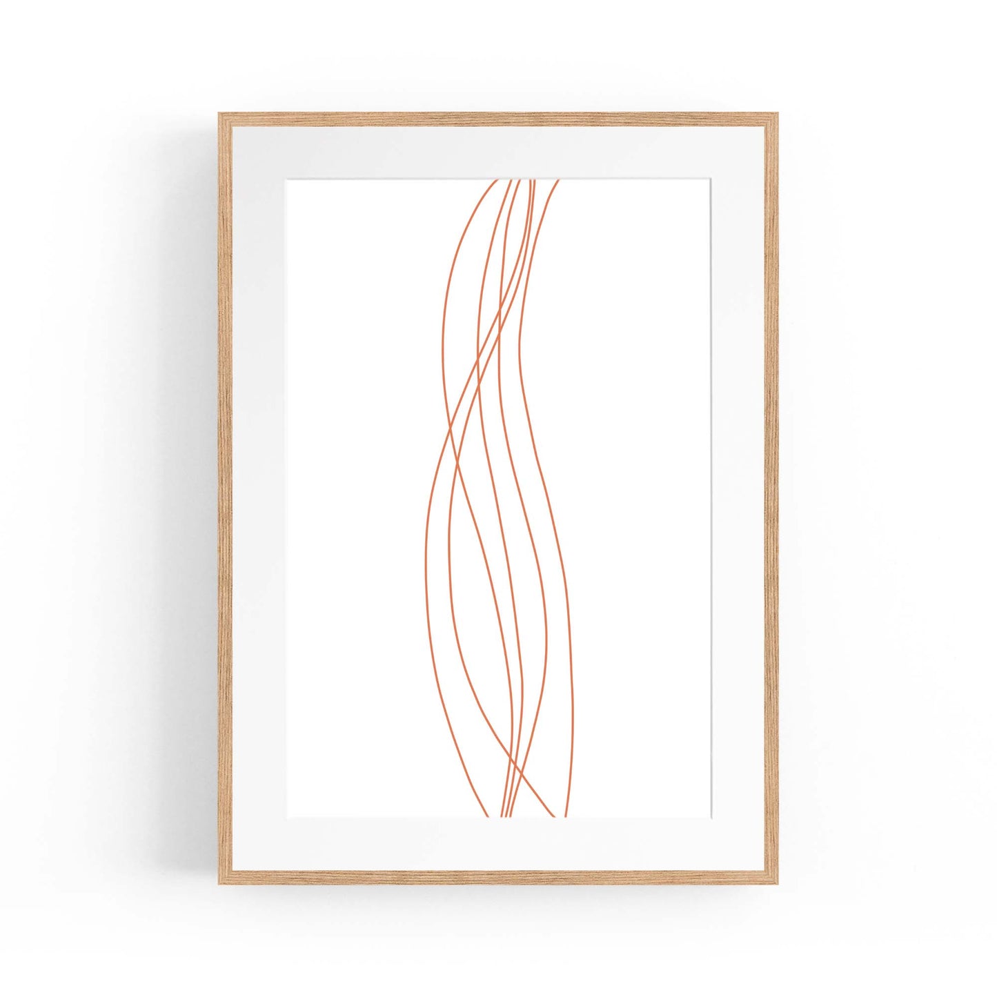 Minimal Waves Line Abstract Wall Art #4 - The Affordable Art Company