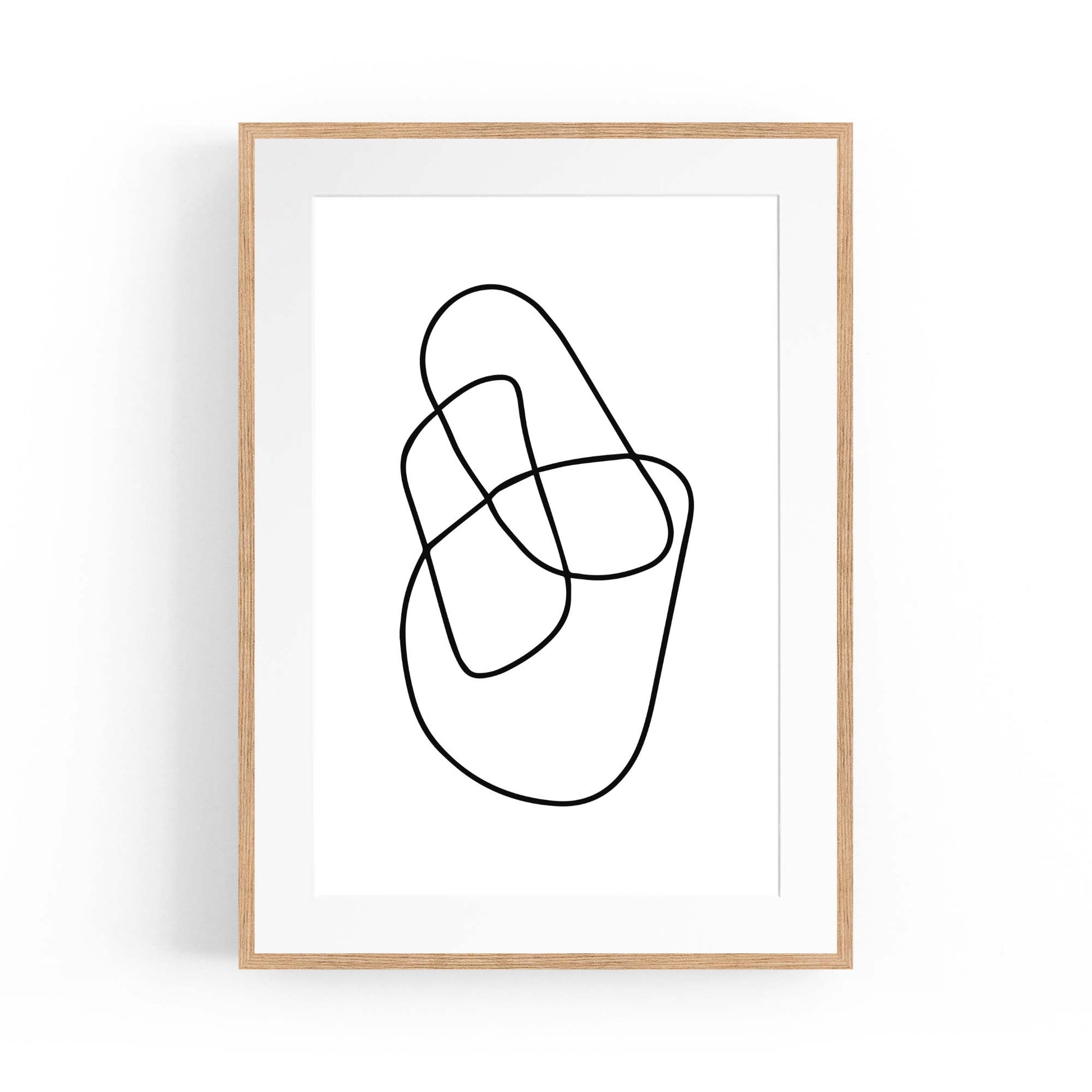 Minimal Abstract Modern Line Artwork Wall Art #2 - The Affordable Art Company