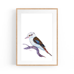 Kookaburra Australian Bird Nursery Painting Wall Art - The Affordable Art Company
