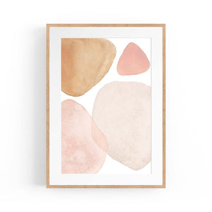 Abstract Modern Watercolour Shapes Painting Wall Art #16 - The Affordable Art Company