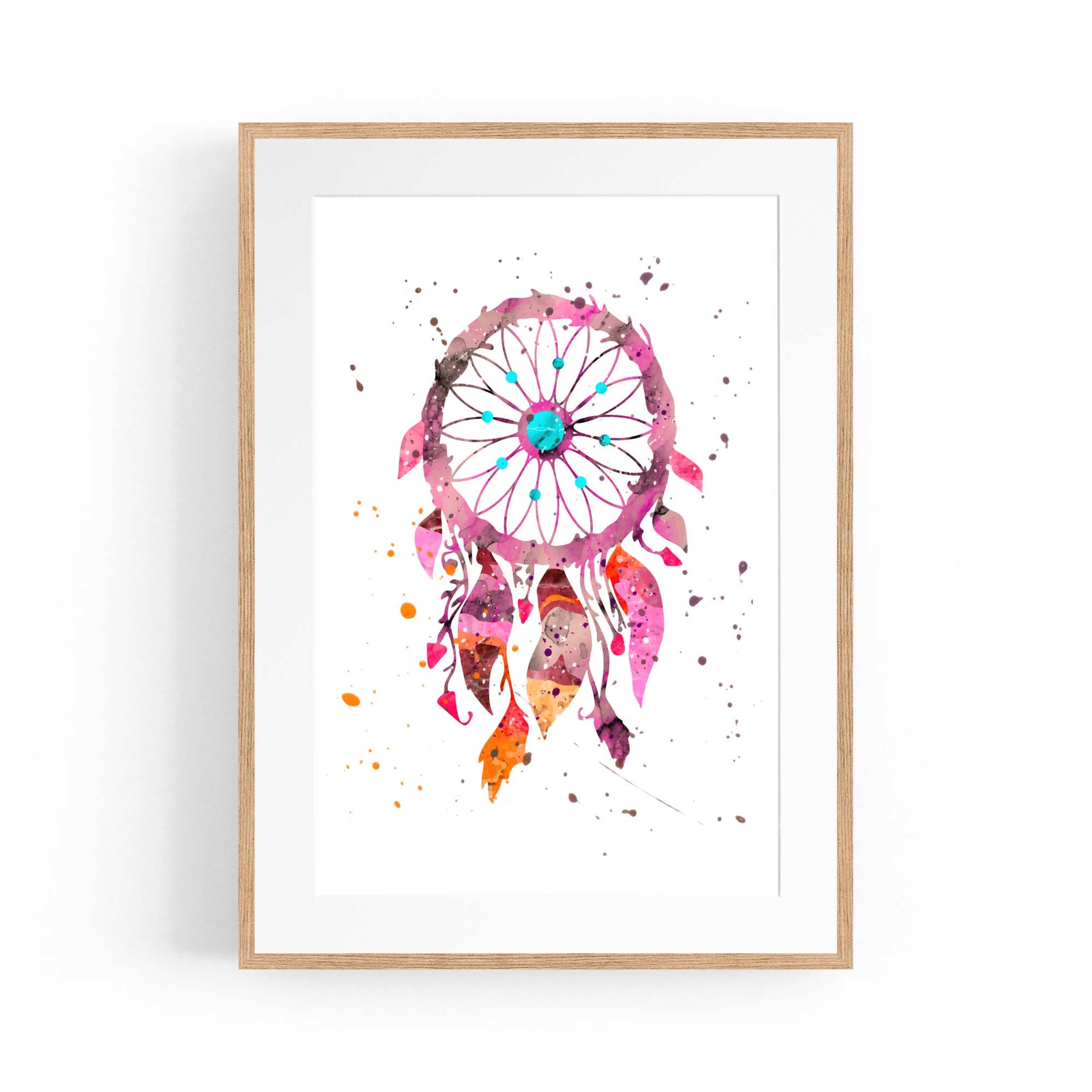 Dream Catcher Nursery Baby Bedroom Wall Art #2 - The Affordable Art Company