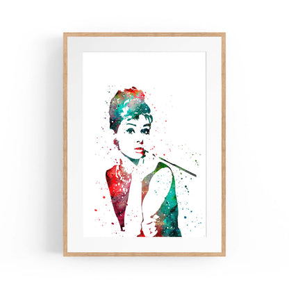 Audrey Hepburn Fashion Minimal Bedroom Wall Art #3 - The Affordable Art Company