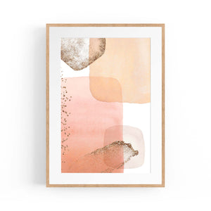 Abstract Modern Watercolour Shapes Painting Wall Art #12 - The Affordable Art Company
