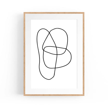 Minimal Abstract Modern Line Artwork Wall Art #9 - The Affordable Art Company
