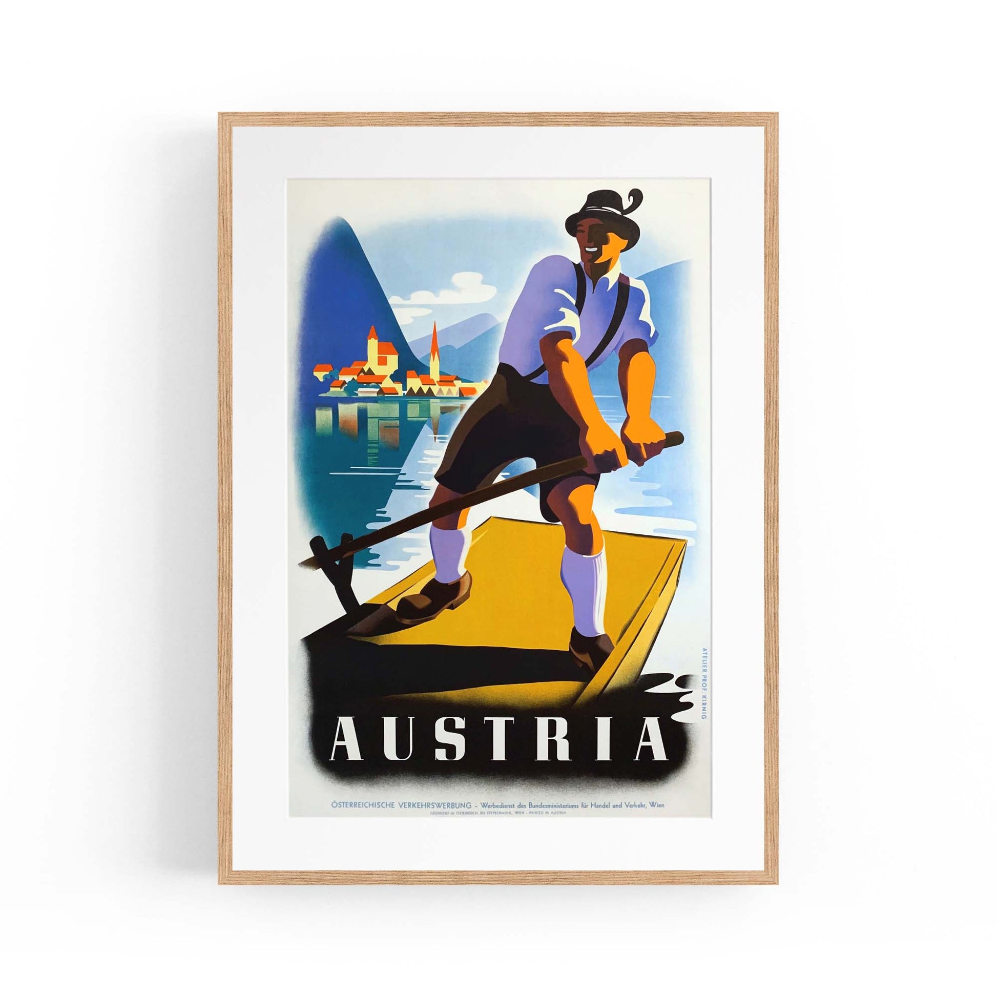 Austria Vintage Travel Advert Wall Art - The Affordable Art Company