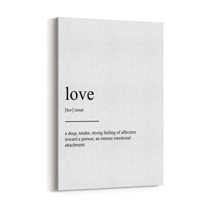 Love Dictionaly Definition Valentines Wall Art - The Affordable Art Company