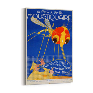 French Mosquito Vintage Advert Wall Art - The Affordable Art Company