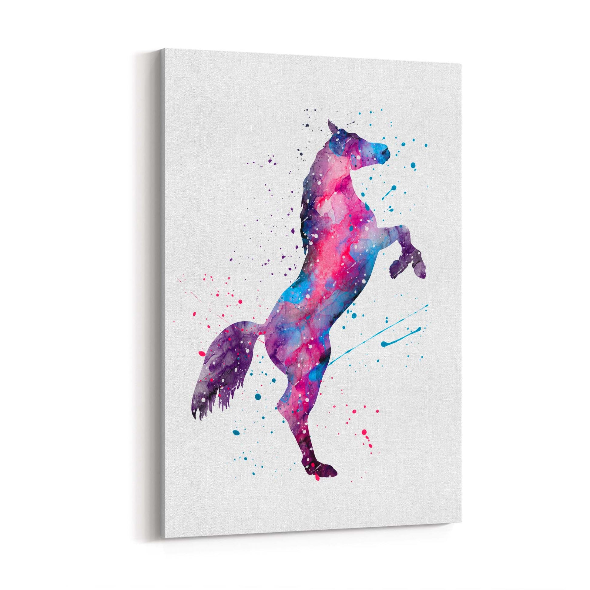 Horse Painting Girls Bedroom Colourful Wall Art #5 - The Affordable Art Company