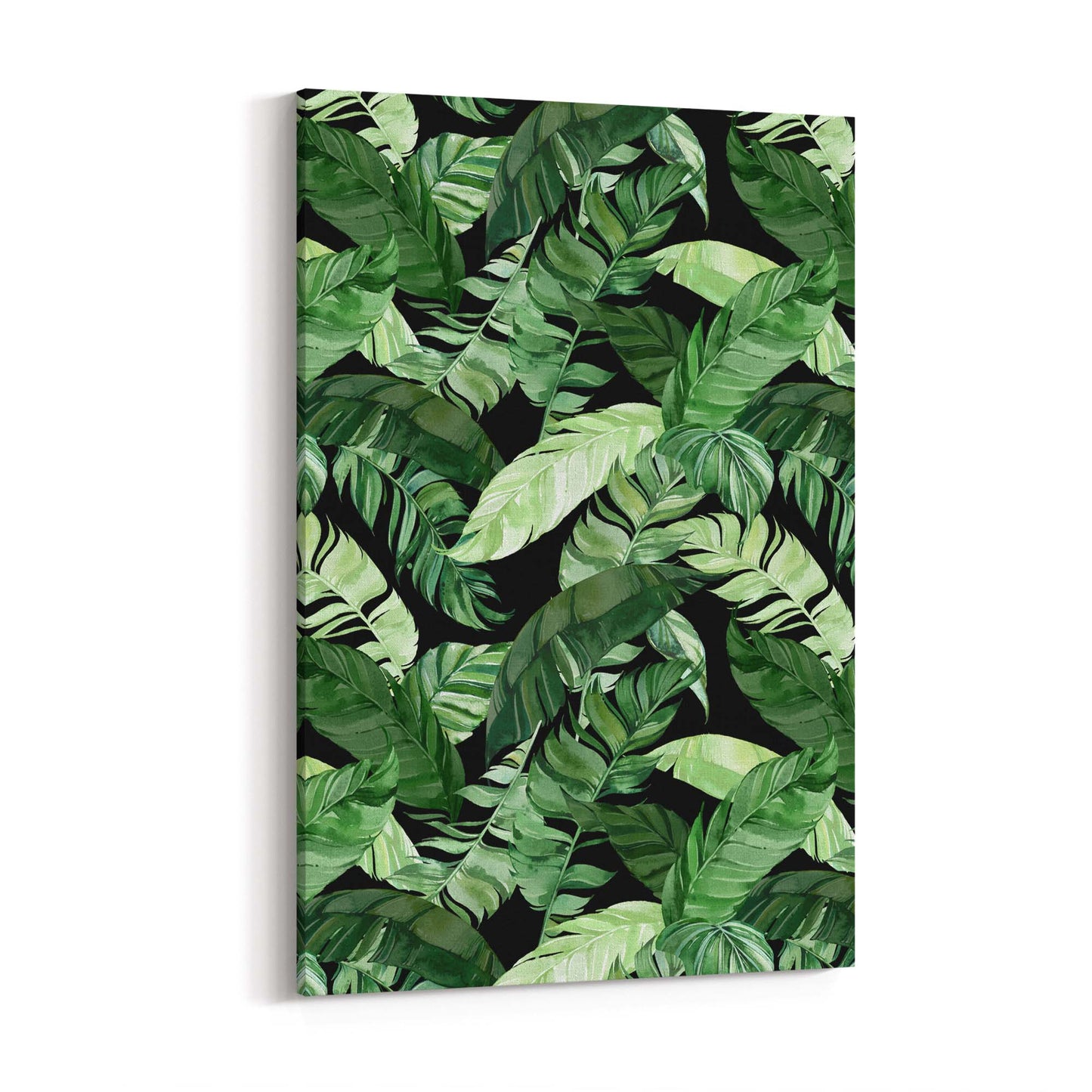 Tropical Leaf Pattern Green Plant Leaves Wall Art #2 - The Affordable Art Company