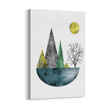 Scandi Circle Landscape Kitchen Minimal Wall Art #1 - The Affordable Art Company