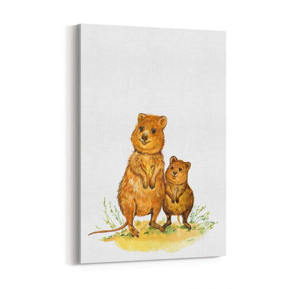 Australian Quokka Painting Animal Nursery Wall Art #2 - The Affordable Art Company