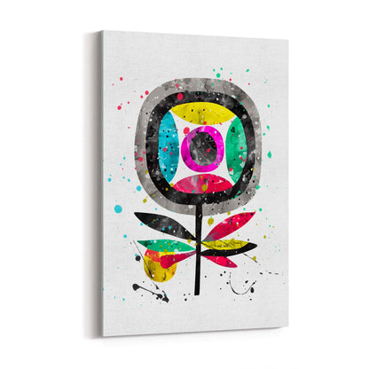 Scandi Flower Colourful Kitchen Cafe Wall Art #1 - The Affordable Art Company