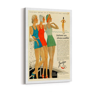 Vintage Fashion Advert Girls Bedroom Wall Art - The Affordable Art Company
