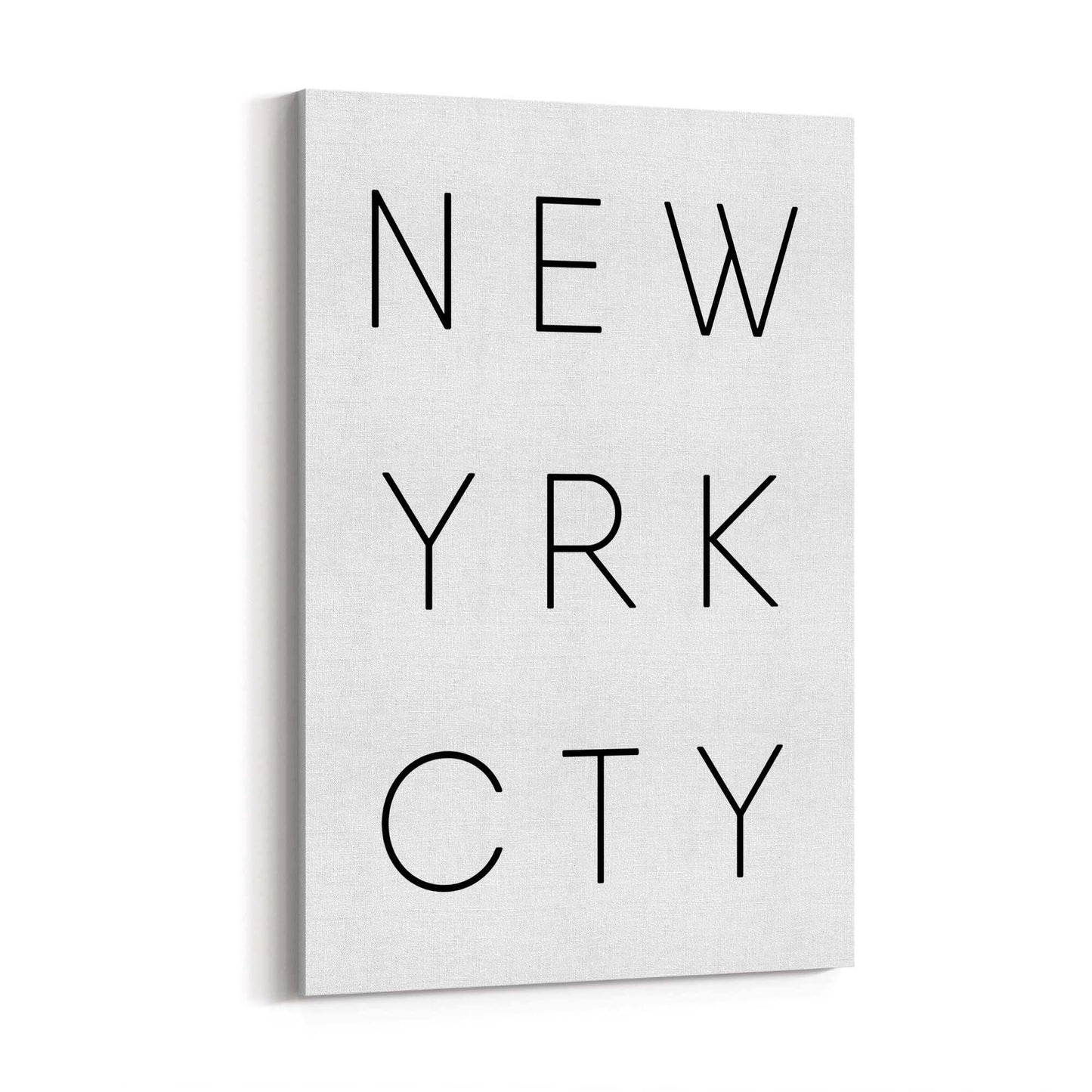 New York City Minimal YRK Artwork Wall Art - The Affordable Art Company