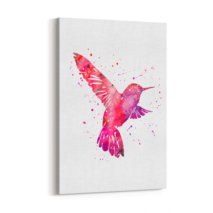 Watercolour Hummingbird Bird Nursery Wall Art #3 - The Affordable Art Company