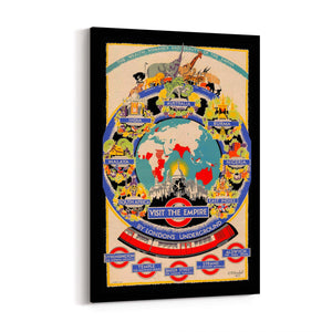 British Empire London Underground Vintage Wall Art - The Affordable Art Company