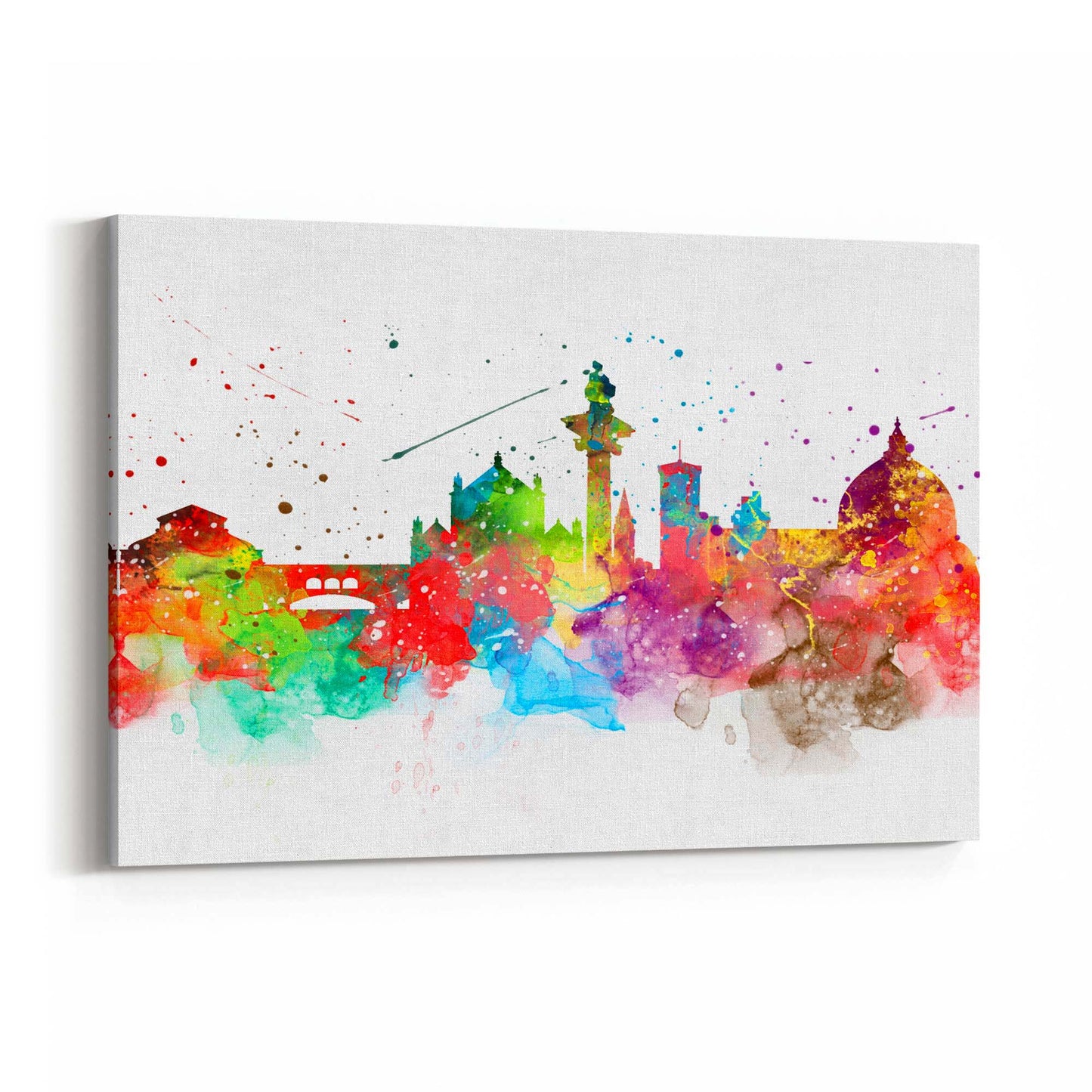 Florence Italy Painting Colourful Cityscape Wall Art - The Affordable Art Company