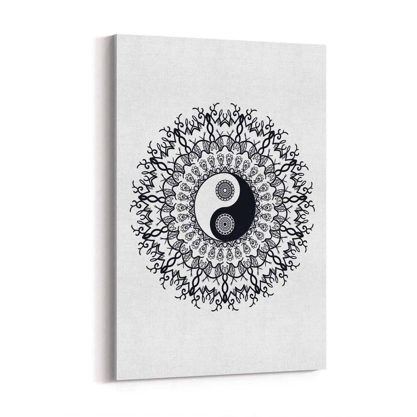 Yin Yang Mandala Calming Yoga Buddist Wall Art #4 - The Affordable Art Company