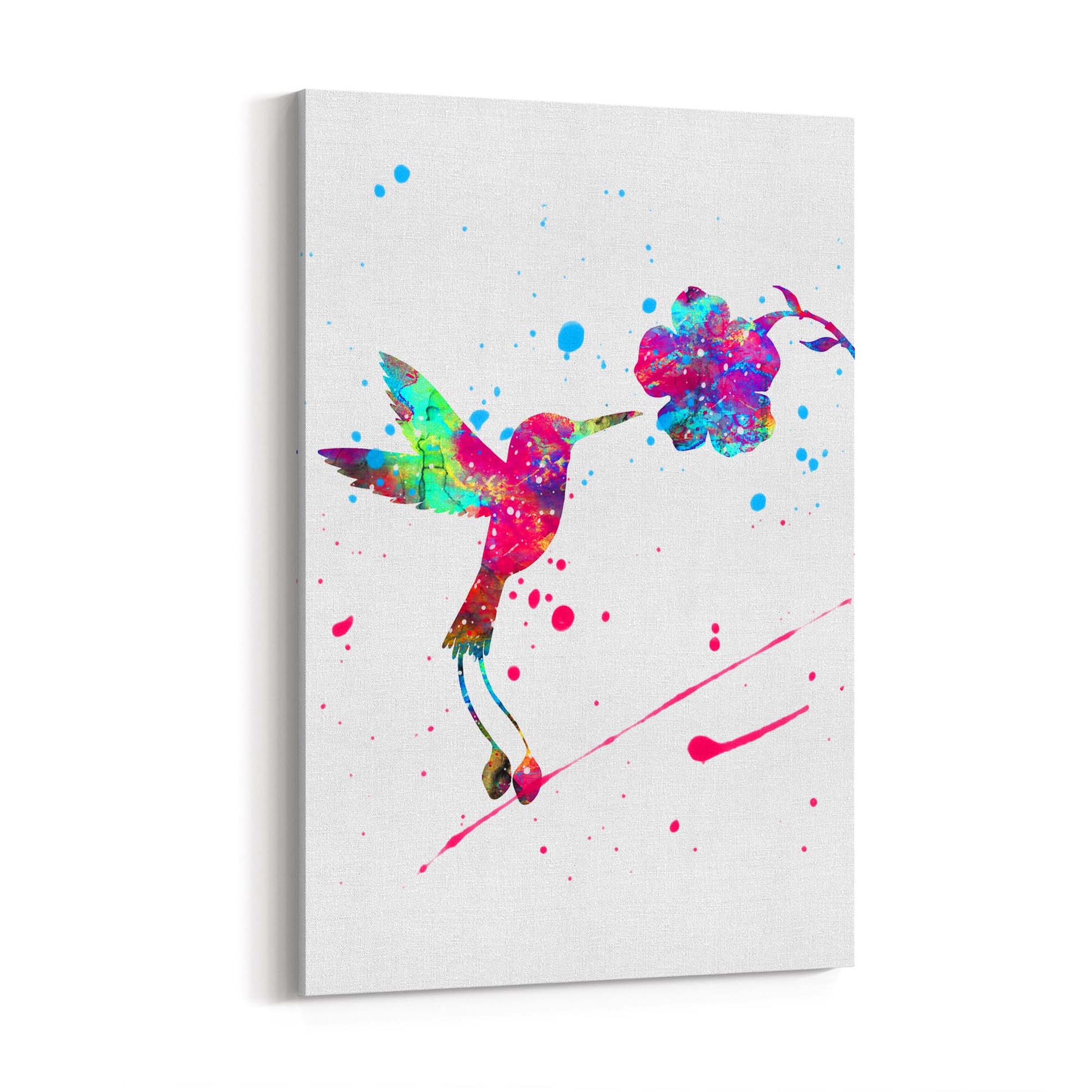 Watercolour Hummingbird Bird Nursery Wall Art #2 - The Affordable Art Company