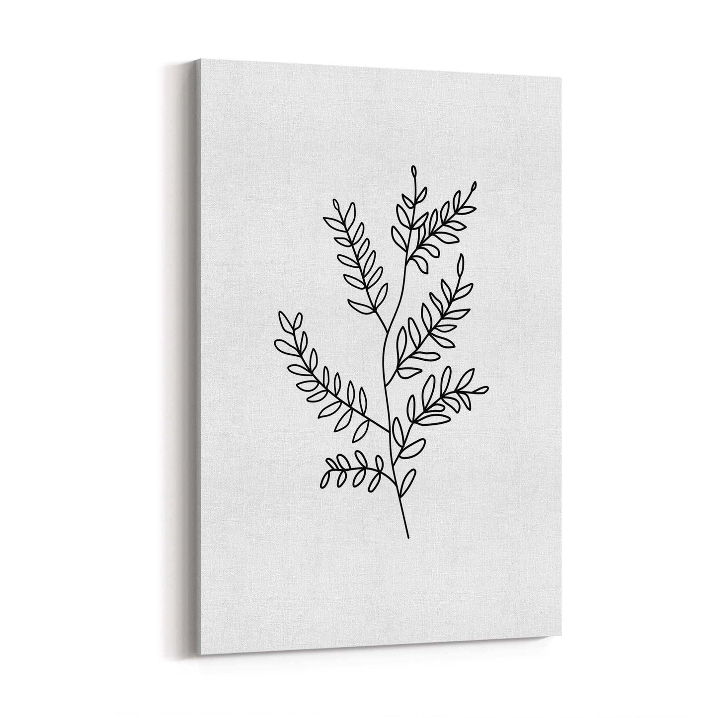 Twig Line Drawing Minimal Plant Wall Art - The Affordable Art Company