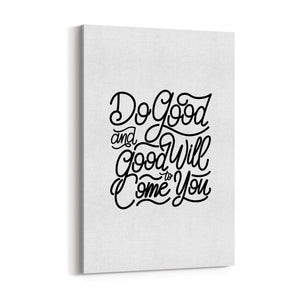 "Do Good" Inspirational Quote Artwork Wall Art - The Affordable Art Company