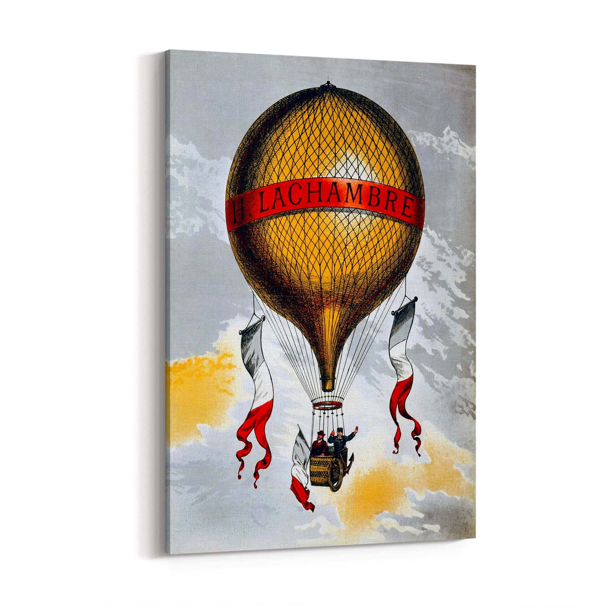 H Chambre Balloon Vintage Advert Wall Art - The Affordable Art Company