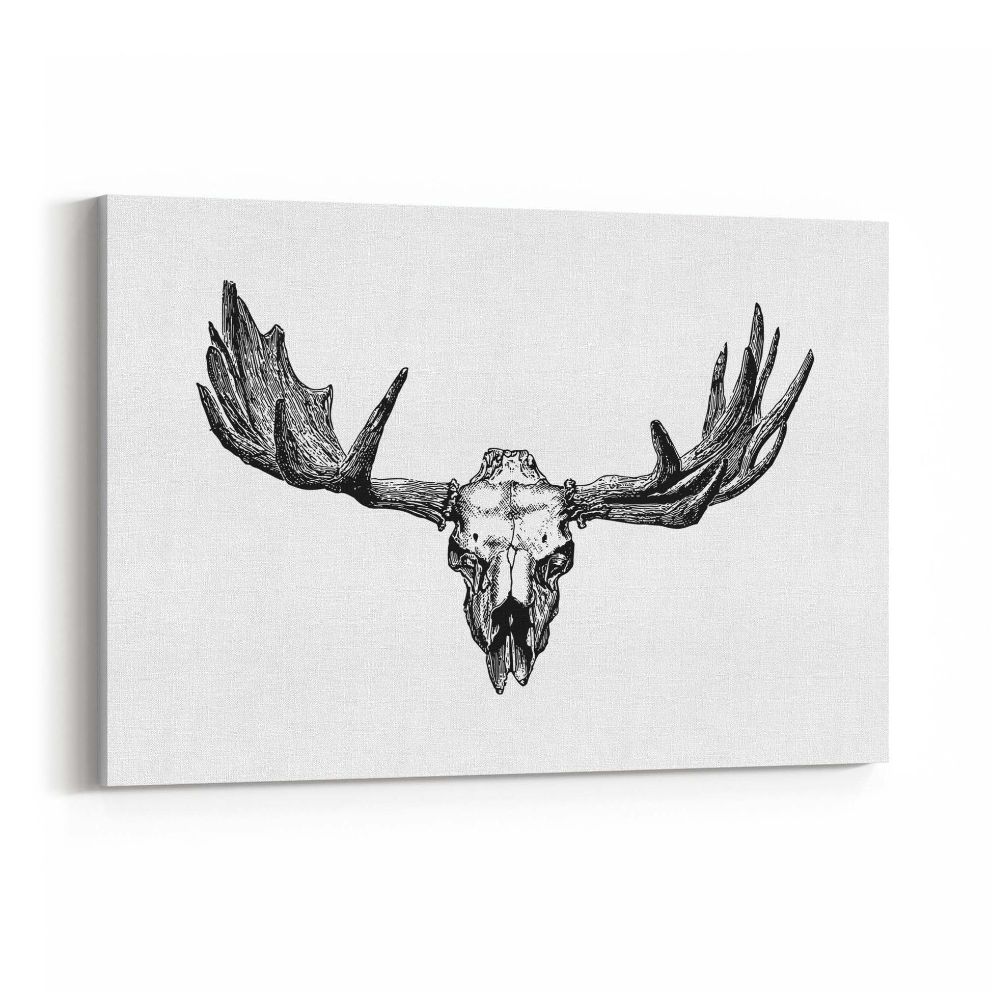 Elk Antlers Hunting Trophy Man Cave Wall Art - The Affordable Art Company