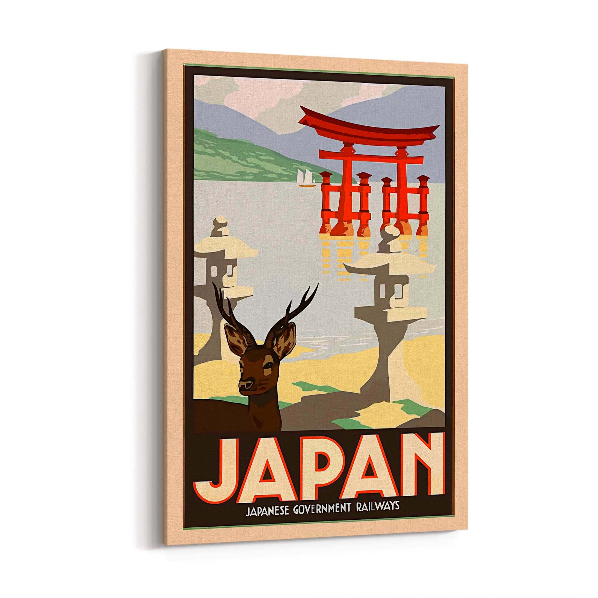 Vintage Japan Travel Advert Wall Art - The Affordable Art Company