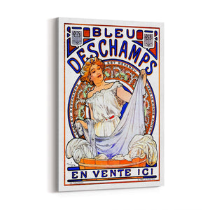 Bleu Deschamps French Vintage Advert Wall Art - The Affordable Art Company